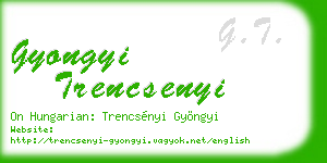 gyongyi trencsenyi business card