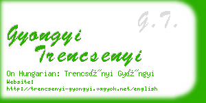 gyongyi trencsenyi business card